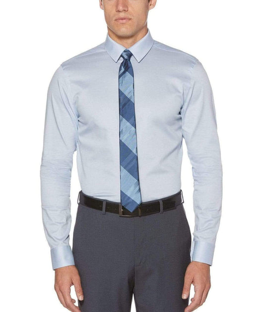 Slim Fit Non-Iron Solid Dress Shirt ...